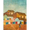 Lorenzato - Roupas no Varal e Lavadeiras - 45 x 36 cm – OSE – Ass. CID e Dat. 1978