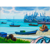 Inimá de Paula - Marinha – Porto Mucuripe – Ceará – 45 x 61 cm – OST – Ass. CIE e Dat. 1990 - Obra Reproduzida no Raisonè do Artista Volume I na Pág. 362.