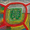 Antonio Poteiro - Brasil x Alemanha – A Copa do Mundo é Nossa de 2002 – 120 x 120 cm – Óleo sobre Tela – Ass. CID e Dat. 2002