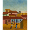 Lorenzato - Vila - 40 x 33,5 cm – Óleo sobre Eucatex – Ass. Canto Inferior Direito e Dat. 1973