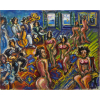 <p>Sérgio Telles - Bordel - Medidas 80 x 100 cm - Óleo Sobre Tela - Assinado no Canto Inferior Esquerdo e Dat. 2009 - Acompanha documento atestando de autenticidade emetido pelo artista</p>