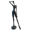 <p>Leopoldo Martins -  Musa - Medidas 127 x 46 x 30 cm - Bronze - Assinada </p>