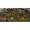 <p>Emeric Marcier - Panorâmica de Ouro Preto – 70 x 150 cm – Óleo Sobre Tela – Assinado no Canto Inferior Direito e Datado 1962</p>