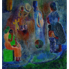 Rubens Grchmann<br />Série Banco da Praça - 52 x 50 cm <br />OSM - Ass. CID - Década 1950