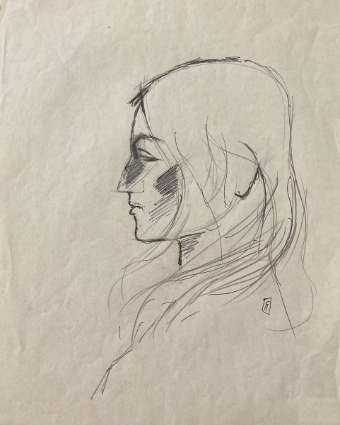 Floriano Teixeira. Desenho. 28x20cm — Floriano de Araújo Teixeira